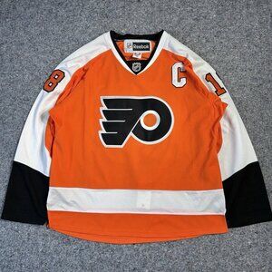 Reebok Authentic Mike Richards Philadelphia Flyers NHL Jersey Orange Home 54